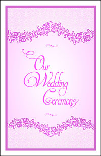 Wedding Program Cover Template 4G - Graphic 7